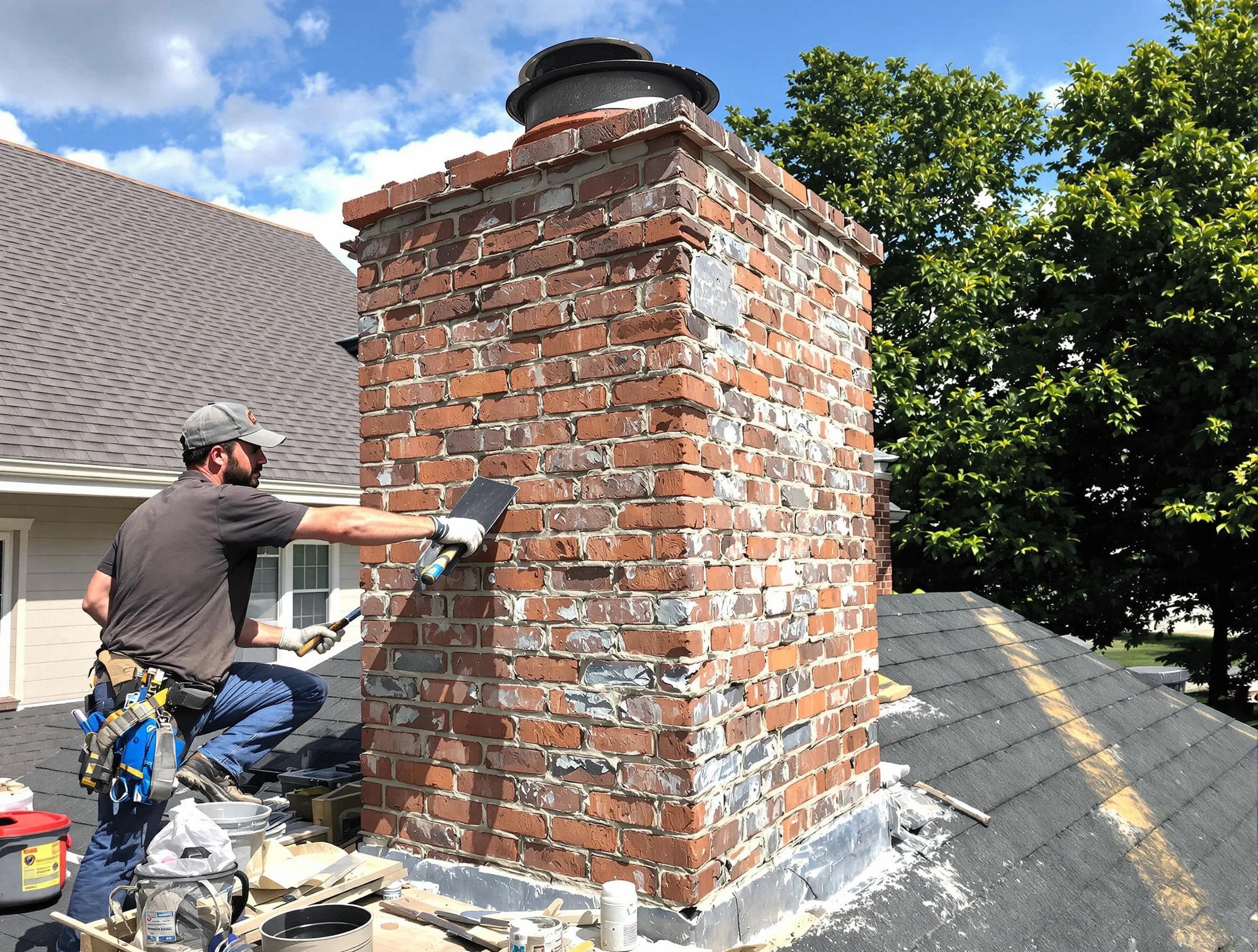 Completed chimney rebuild by Salt Lake City Chimney Sweep in Salt Lake City, UT