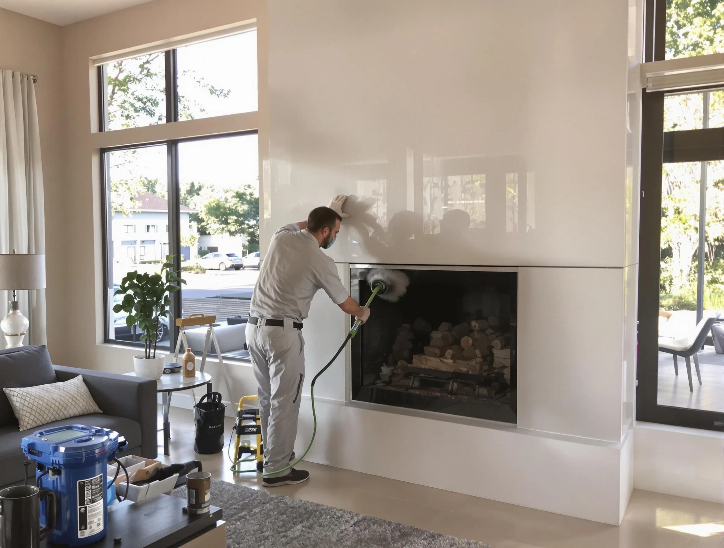 Salt Lake City Chimney Sweep performing thorough soot removal in Salt Lake City, UT